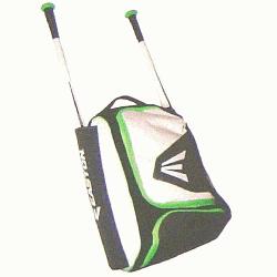 E200P Bag 20 x 13 x 9 White-Neon Green  Frontal 